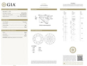 GIA 1.73 carat round brilliant cut diamond 18k yellow gold engagement ring