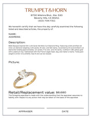 French GIA 1.23 carat old mine cut diamond 18k yellow gold engagement ring