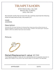 Victorian GIA 1.02 carat diamond 14k yellow gold solitaire ring