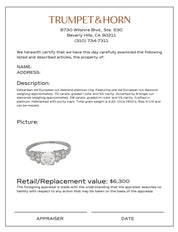 Edwardian diamond platinum engagement ring