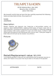 GIA 5.92 carat Ceylon no heat sapphire diamond platinum 18k yellow gold ring