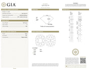 Mid Century GIA 3.09 carat old mine cut diamond platinum engagement ring