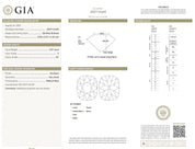 GIA 2.01 carat old mine cut diamond 18k gold engagement ring