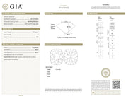 GIA 1.50 carat old mine cut diamond 18k white gold engagement ring