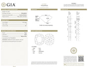 GIA 1.51 carat old mine cut diamond 18k white gold engagement ring