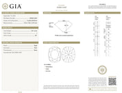 GIA 2.01 carat old mine cut diamond 18k yellow gold engagement ring