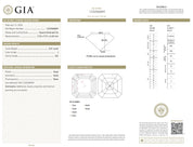 GIA 5.01 carat Asscher cut diamond emerald platinum engagement ring