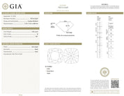 GIA 2.02 carat old mine cut diamond 18k yellow gold engagement ring