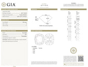 GIA 1.03 carat old mine cut diamond 18k gold engagement ring