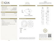 GIA 1.52 carat old mine cut diamond 18k gold engagement ring