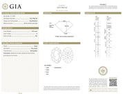 French vintage GIA 1.53 carat oval diamond engagement ring