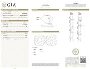 Vintage GIA 2.21 carat old mine cut diamond 18k gold solitaire engagement ring