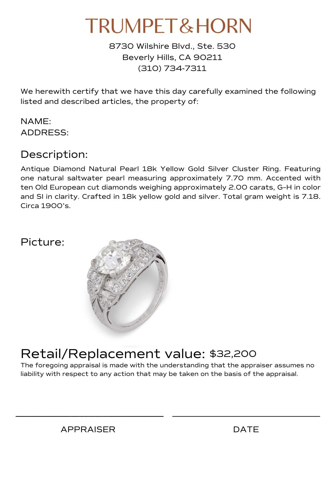 Art Deco GIA 2.26 carat Old European cut diamond platinum engagement ring