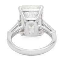 Vintage 7.23 Carat Radiant Cut Diamond Platinum Ring