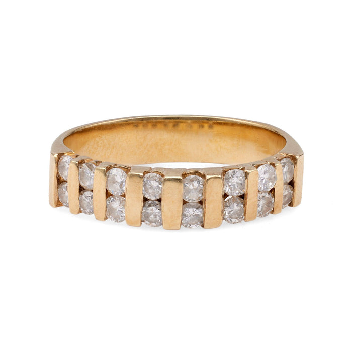 Vintage Diamond 14k Yellow Gold Band