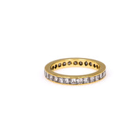 Vintage Diamond 18k Yellow Gold Eternity Band