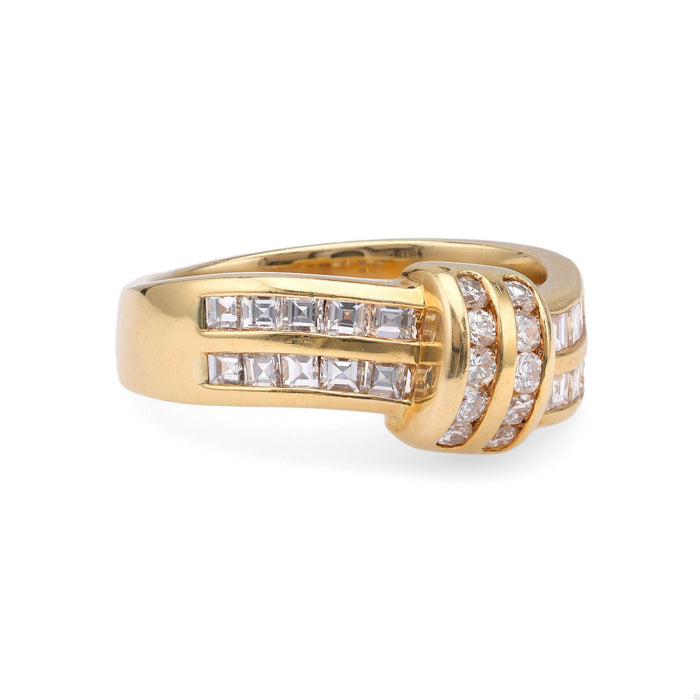 Vintage Diamond 18k Yellow Gold Ring