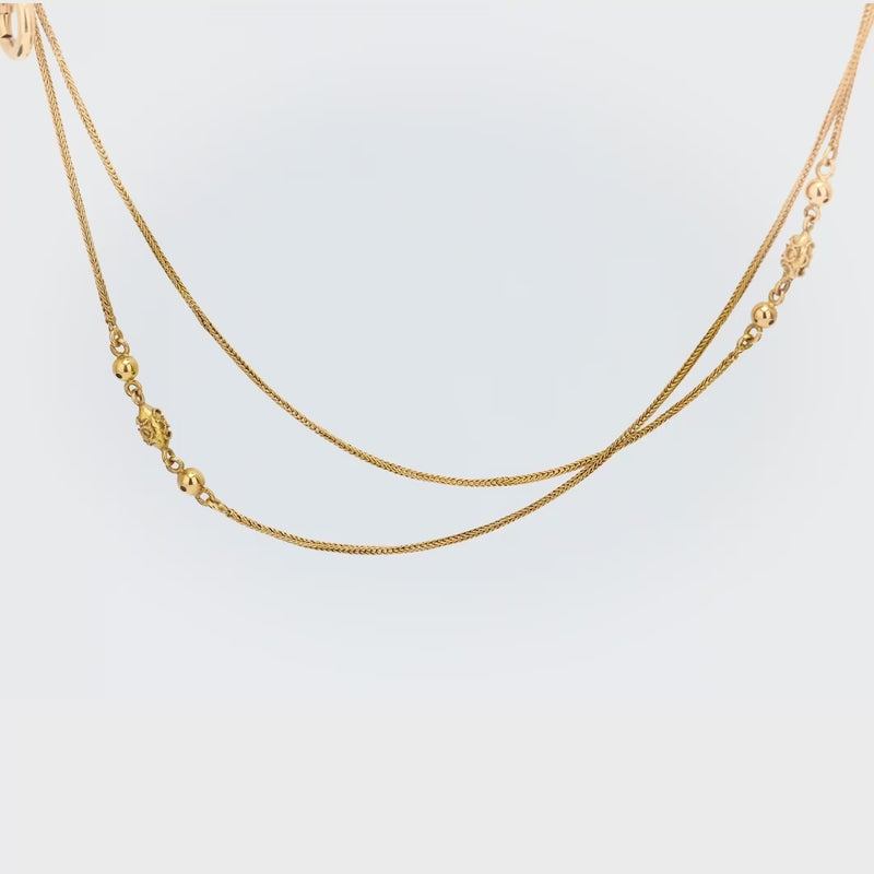 Victorian 18k yellow gold necklace