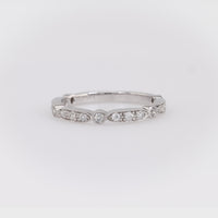 Modern Diamond 18K White Gold Eternity Ring