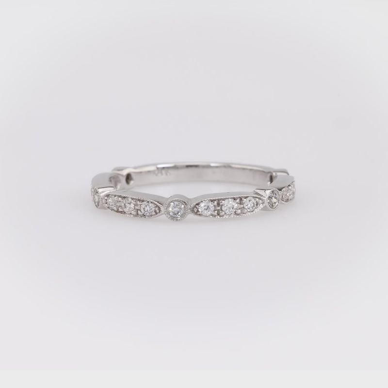 Modern Diamond 18K White Gold Eternity Ring