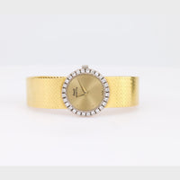 Timeless Piaget diamond 18k yellow gold watch