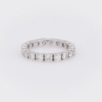 Mid Century diamond platinum eternity band