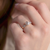 Victorian GIA 1.71 carat old mine cut diamond 18k yellow gold engagement ring