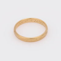 Retro 14k yellow gold wedding band