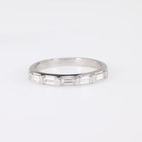 Vintage Diamond Platinum Wedding Band