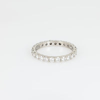 Mid Century diamond 18k white gold eternity band