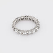 Vintage 2.60 carat total weight diamond platinum wedding band