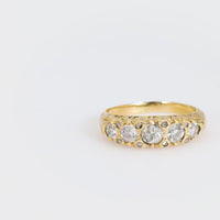 Victorian 14k yellow gold diamond ring