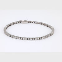 Art Deco Inspired Diamond Platinum Tennis Bracelet