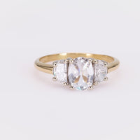 Vintage GIA 0.91 Carat Diamond Yellow Gold Engagement Ring