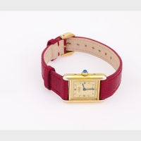 Cartier Paris gold plated Tank watch