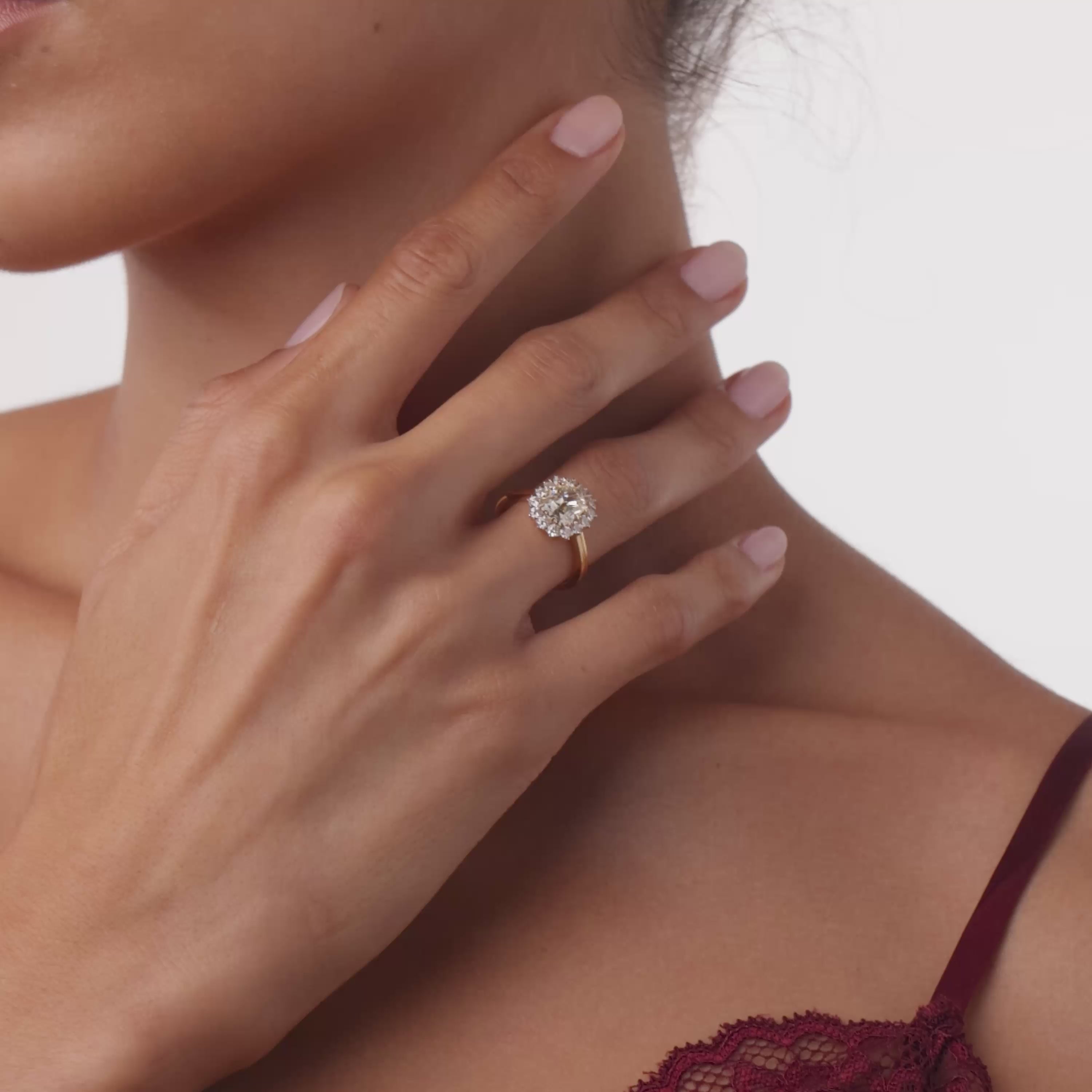 Terrace Park GIA 1.82 carat diamond 18k yellow gold ring  - T&H Exclusive