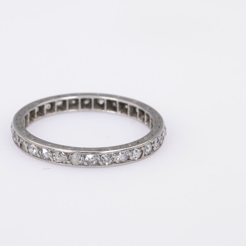 Art Deco Diamond Platinum Eternity Band