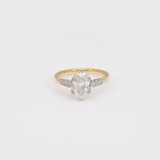 Empire State GIA 1.80ct Old Mine Cut Diamond Engagement Ring