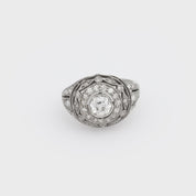 Art Deco diamond platinum ring