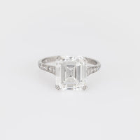 Tiffany & Co. Art Deco GIA 5.03 carat diamond platinum engagement ring