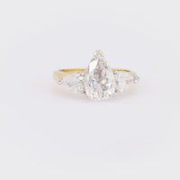 GIA 1.01 Carat Pear Cut Diamond 18K Yellow Gold Engagement Ring