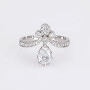 Platinum Diamond Tiara Ring