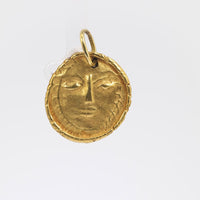 Rare Pablo Picasso Spain 24 karat yellow gold pendant