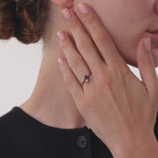 Victorian sapphire pearl low karat gold toi et moi ring