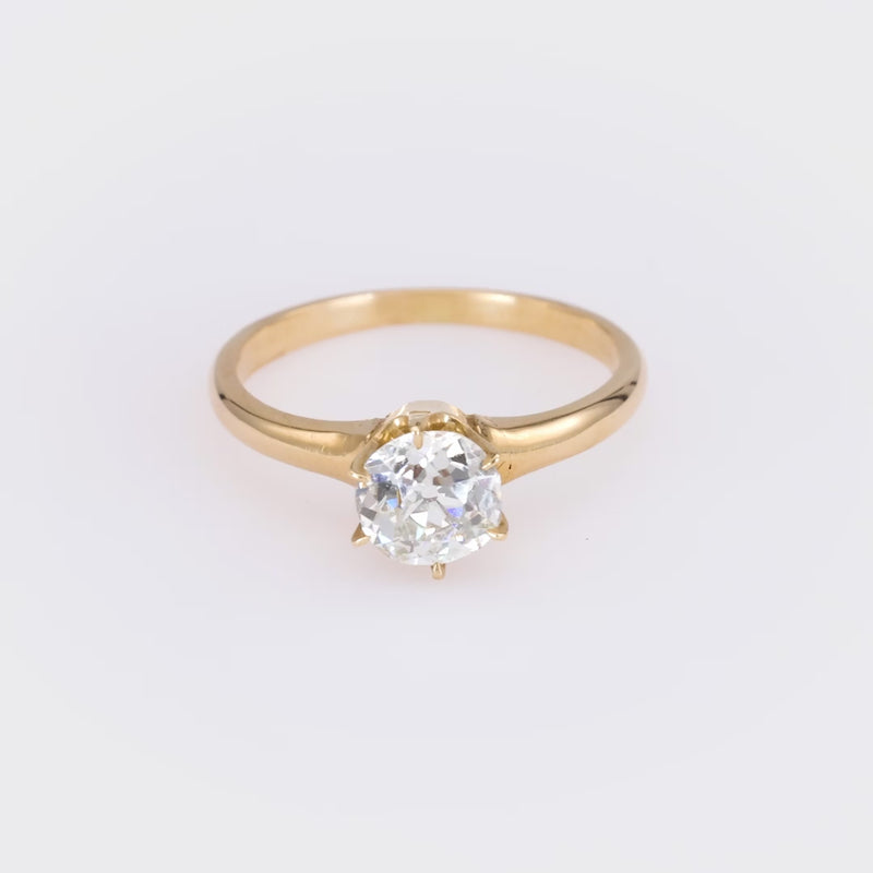 Victorian Diamond Solitaire Ring