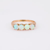 Victorian Opal 18K Yellow Gold Four Stone Ring