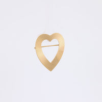 Retro Tiffany & Co 14K Yellow Gold Heart Brooch