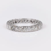 French Diamond White Gold Eternity Ring