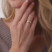 GIA 1.00 carat diamond 18k yellow gold bezel set ring