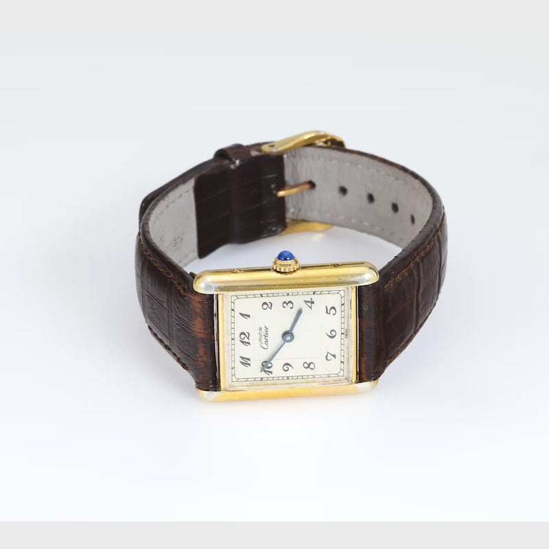 Cartier Paris gold plated Tank watch